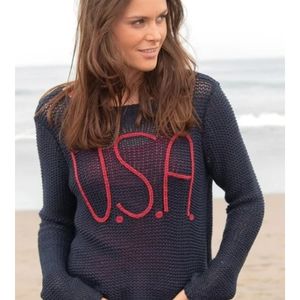 Wooden ships USA sweater